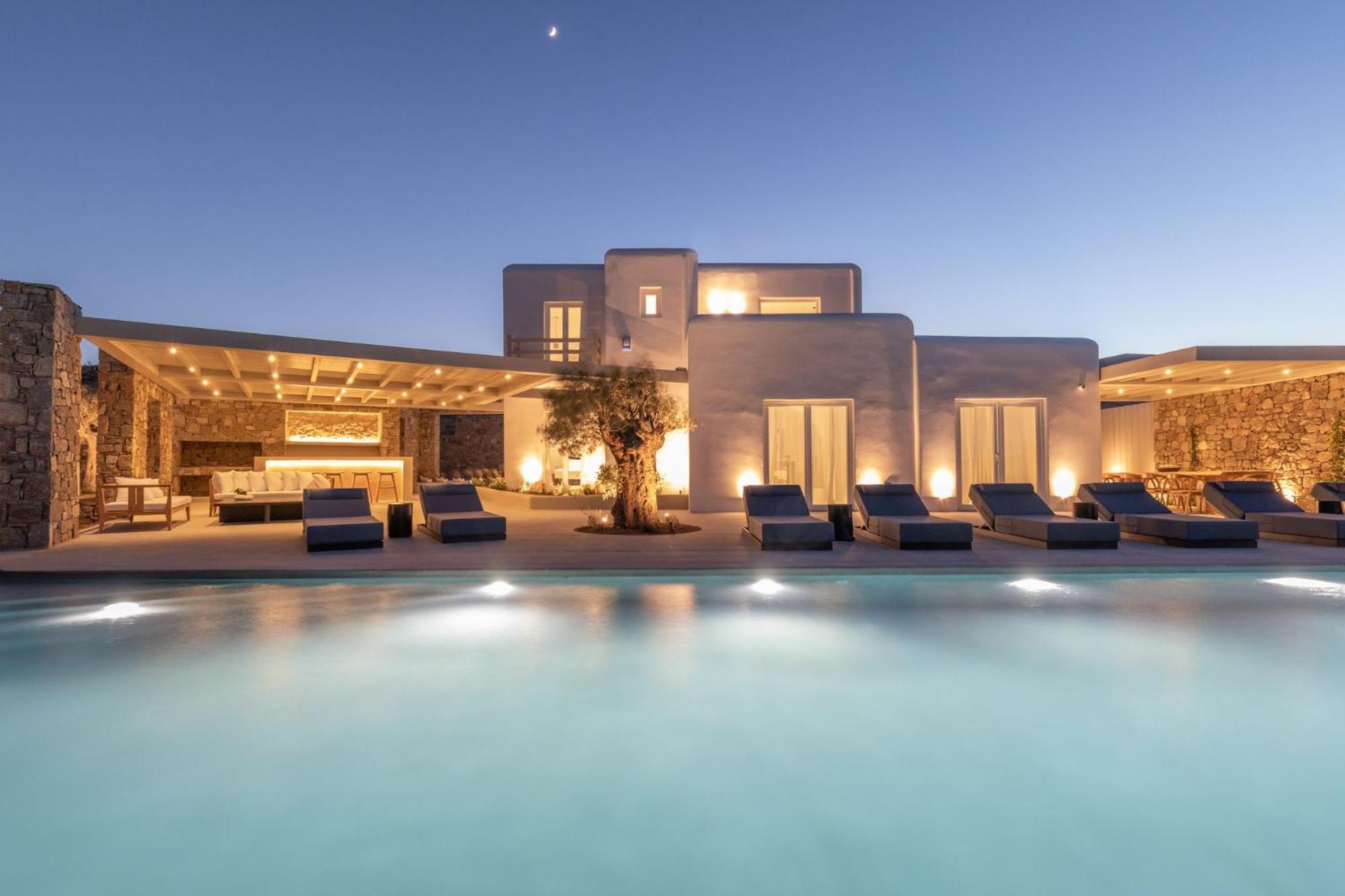 Blue Eye Grand Villa Mykonos Калафатис Екстериор снимка