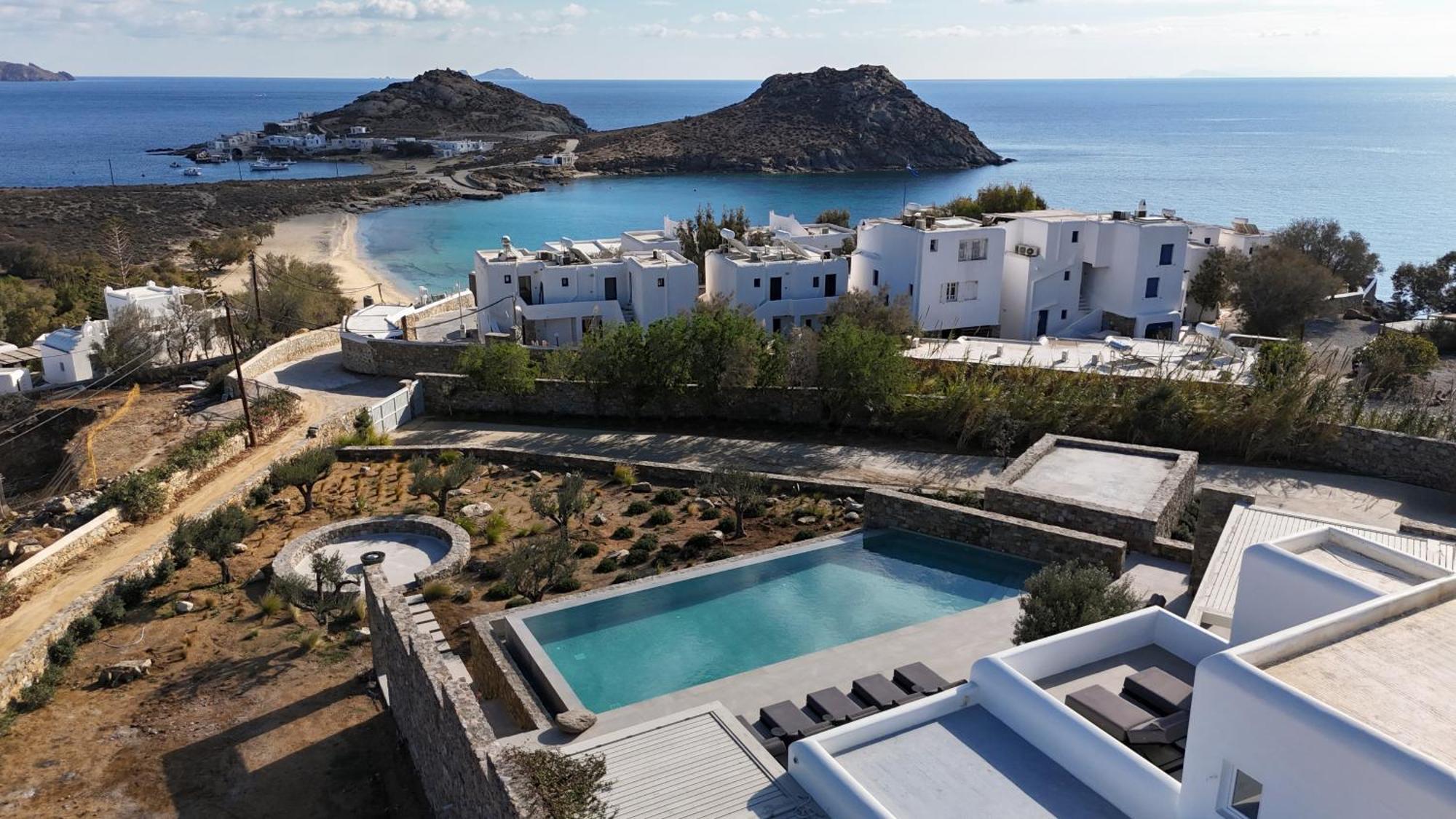 Blue Eye Grand Villa Mykonos Калафатис Екстериор снимка