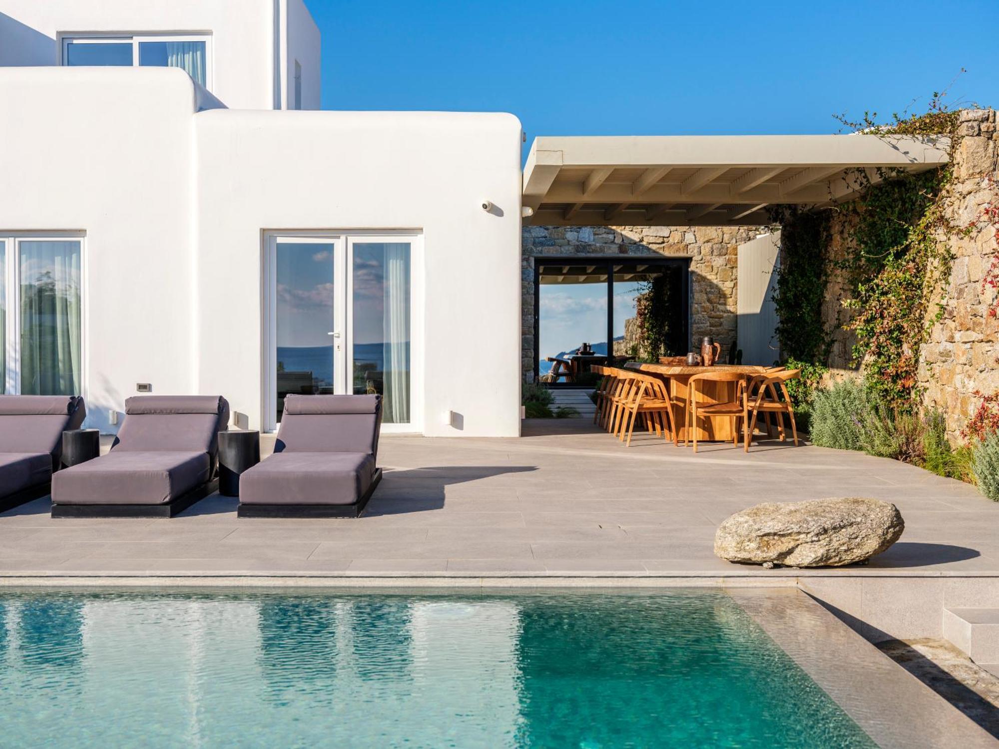 Blue Eye Grand Villa Mykonos Калафатис Екстериор снимка