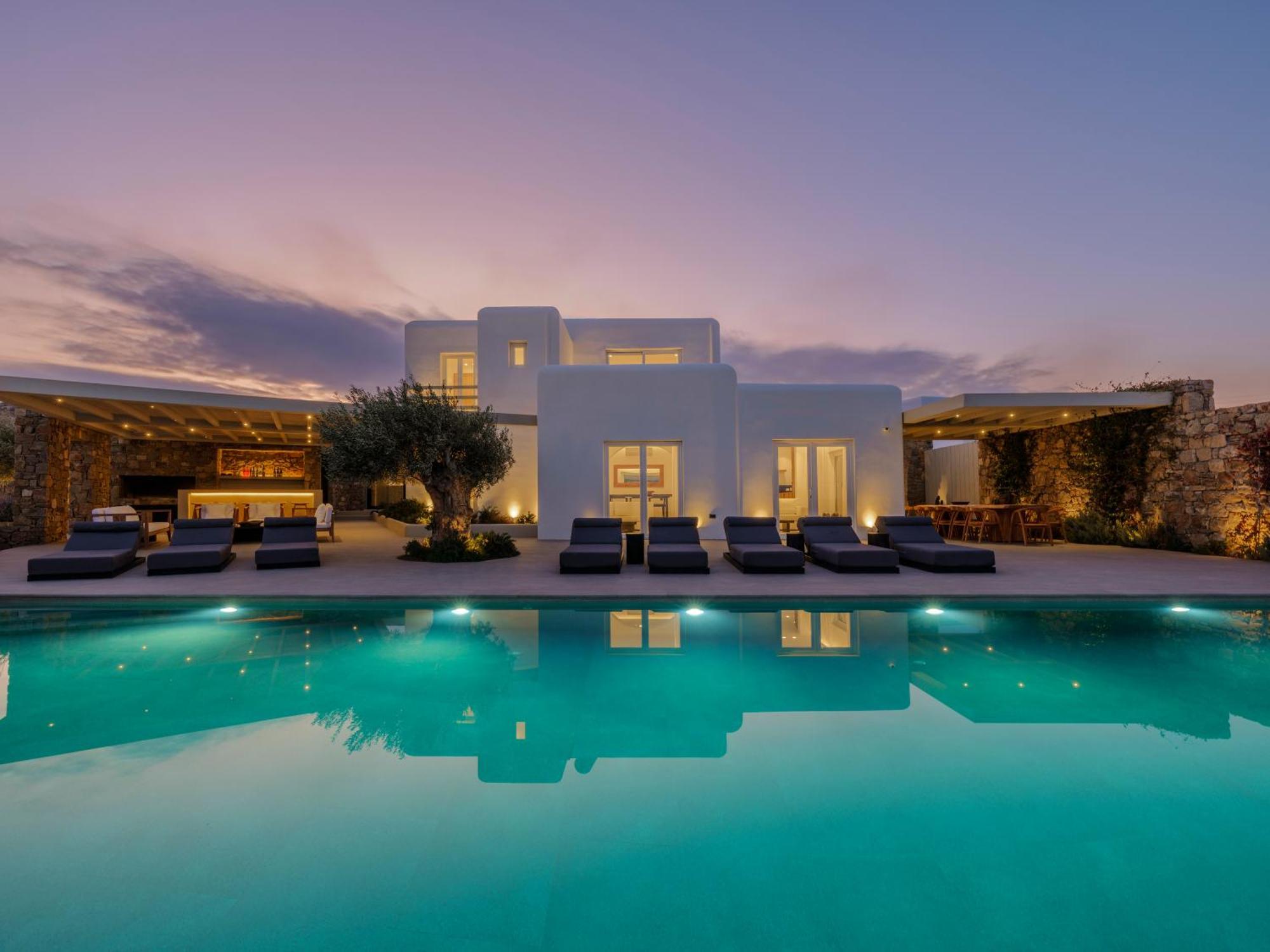 Blue Eye Grand Villa Mykonos Калафатис Екстериор снимка