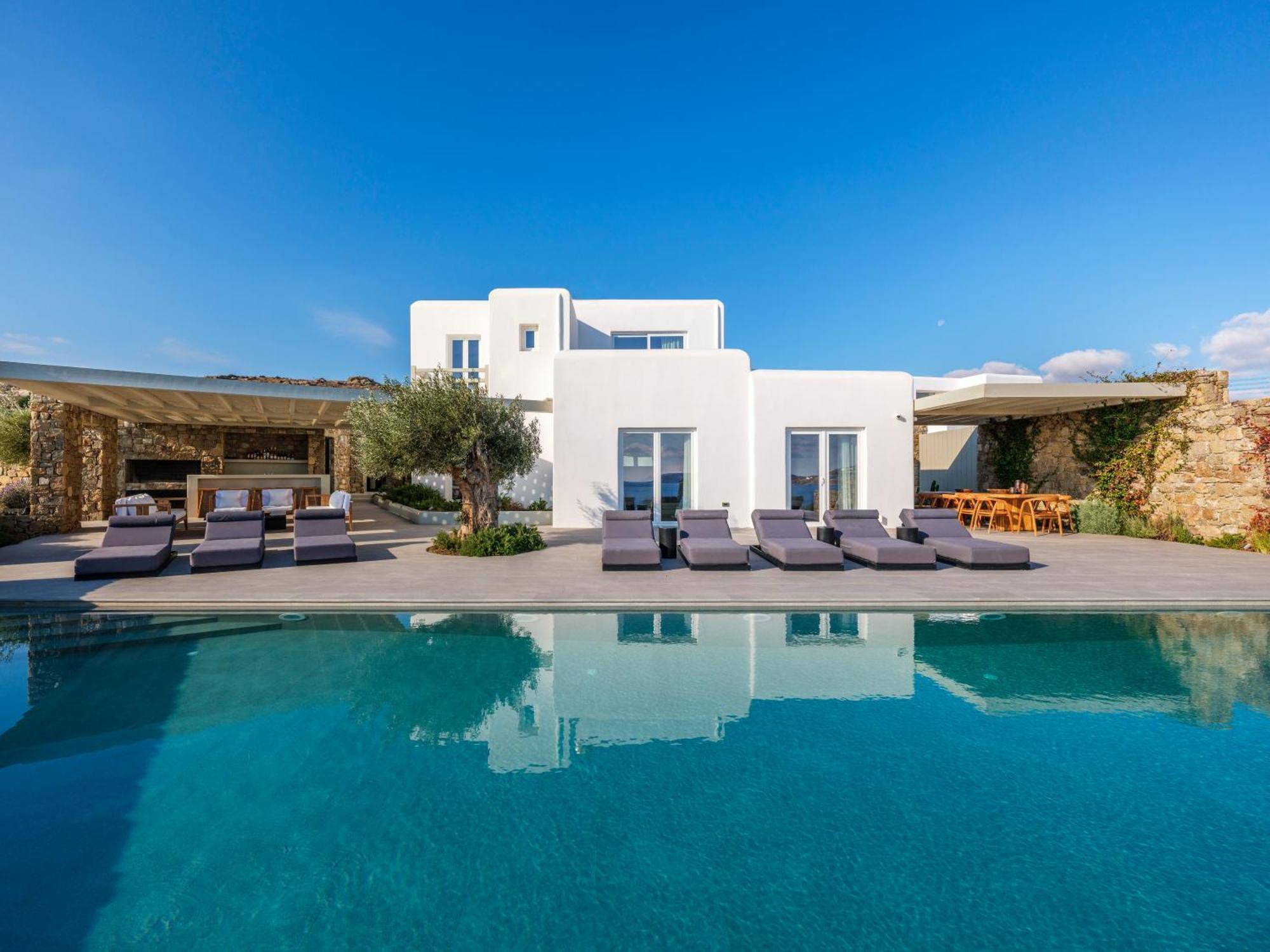 Blue Eye Grand Villa Mykonos Калафатис Екстериор снимка