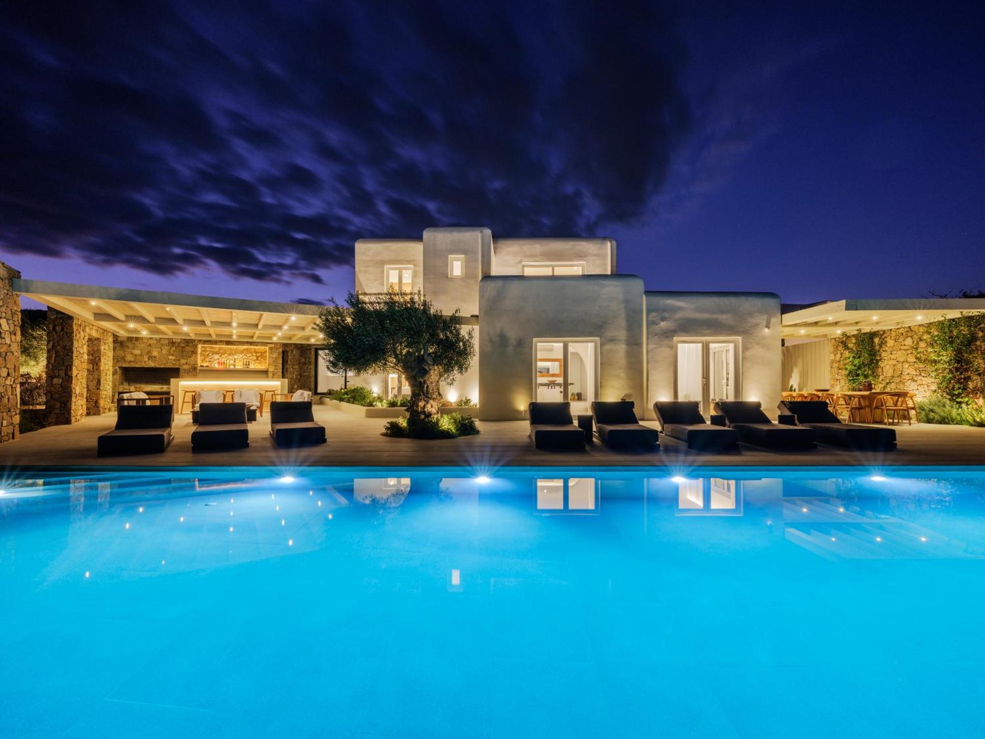 Blue Eye Grand Villa Mykonos Калафатис Екстериор снимка