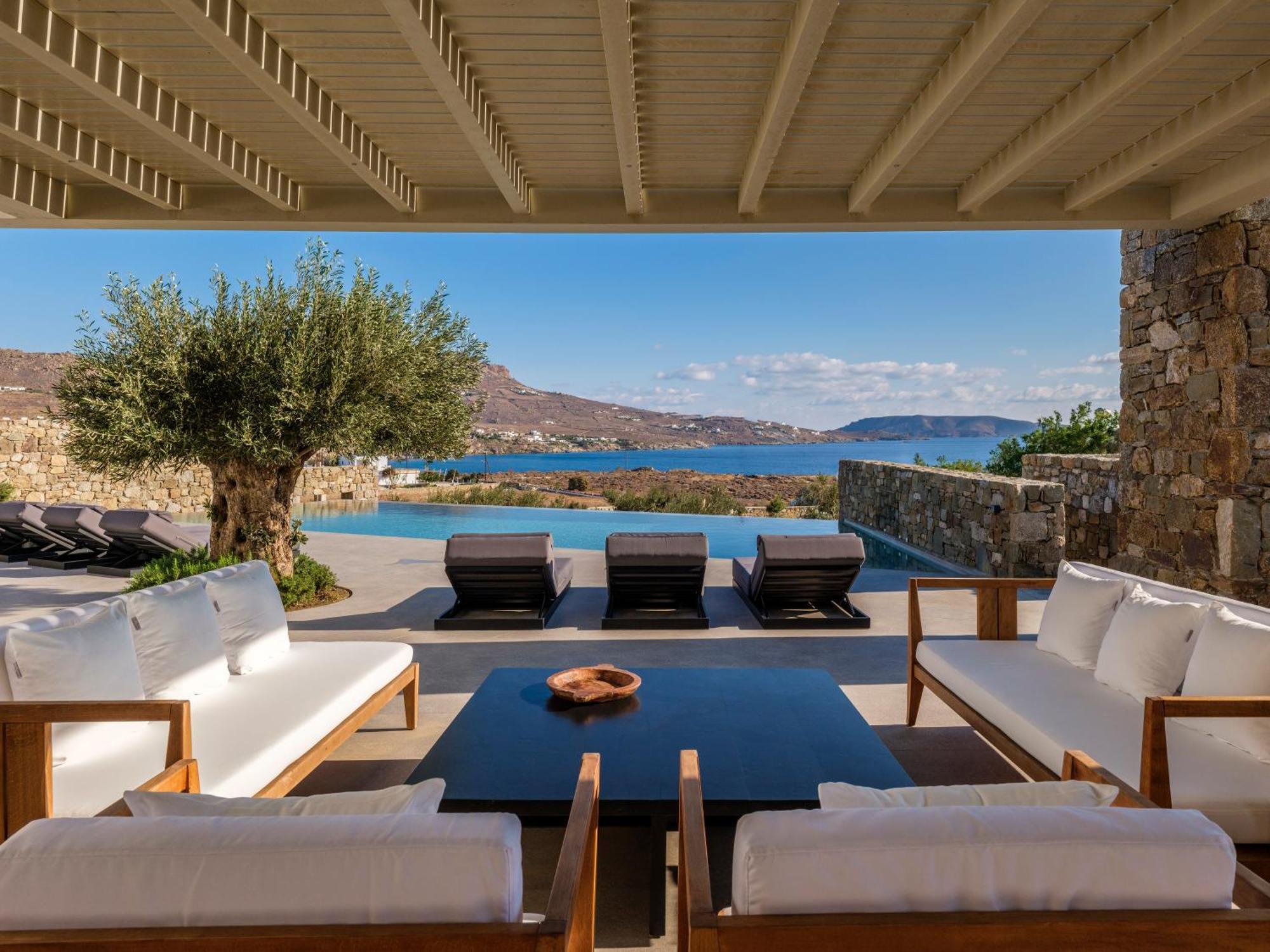 Blue Eye Grand Villa Mykonos Калафатис Екстериор снимка