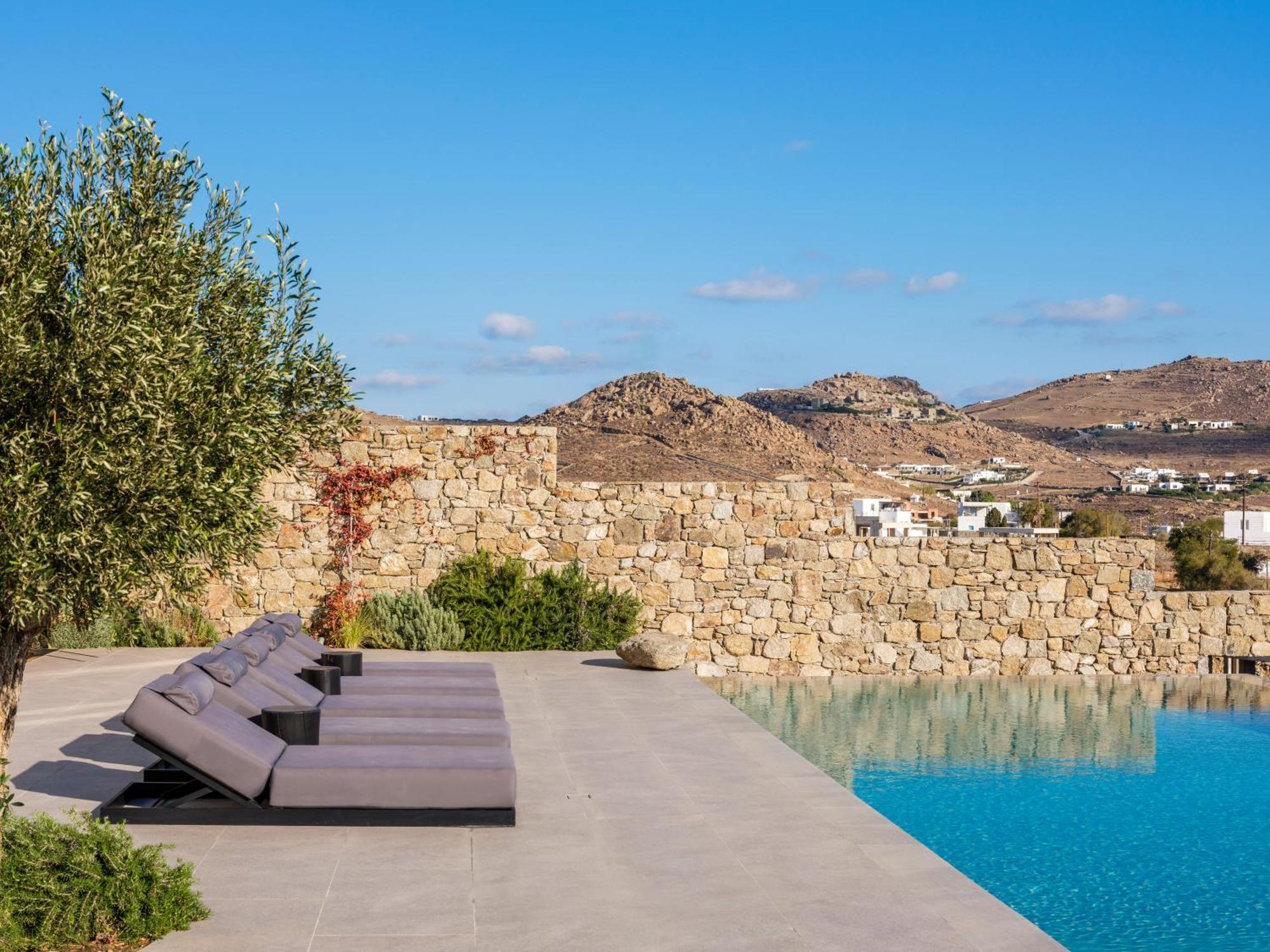 Blue Eye Grand Villa Mykonos Калафатис Екстериор снимка