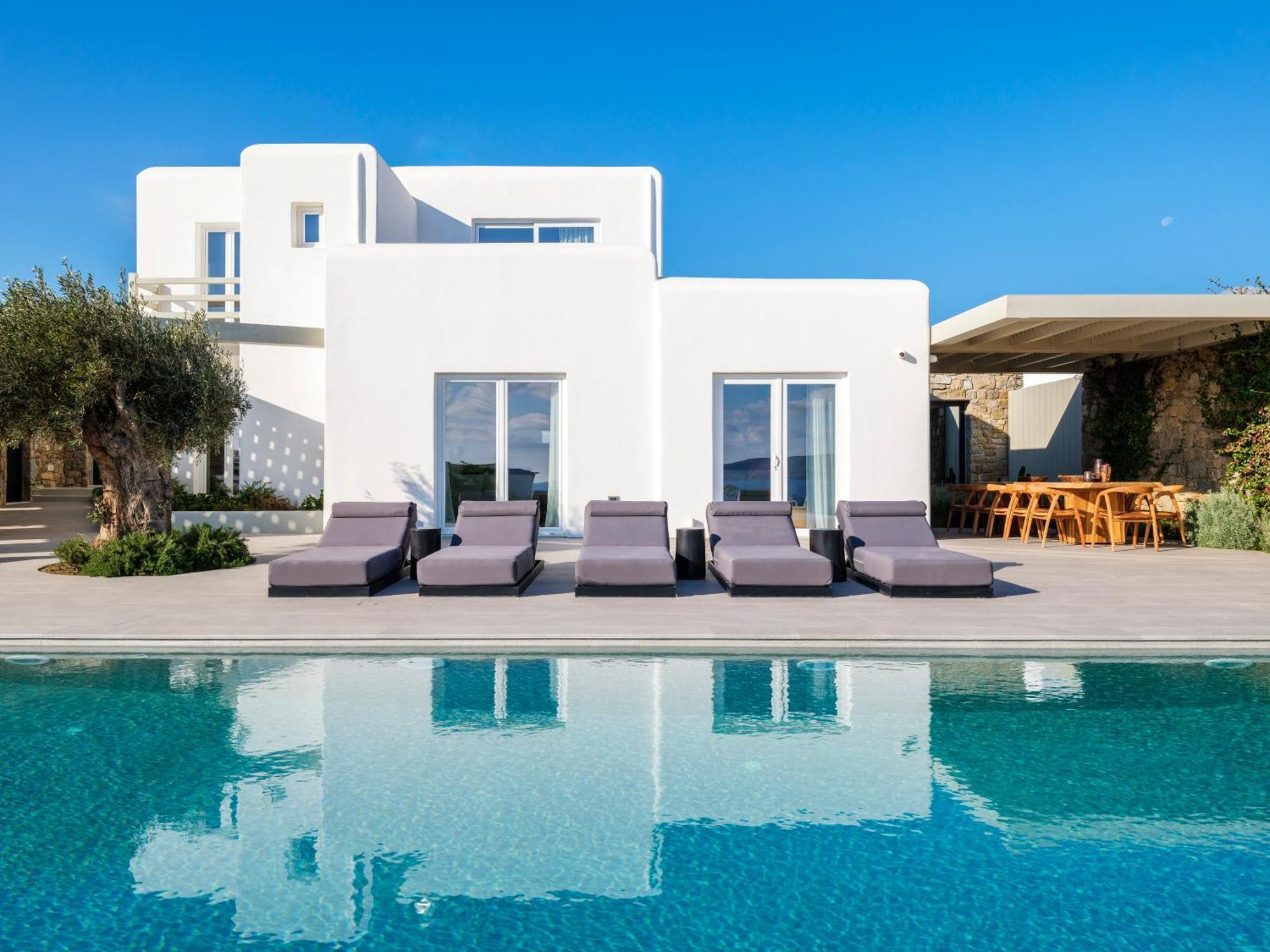 Blue Eye Grand Villa Mykonos Калафатис Екстериор снимка