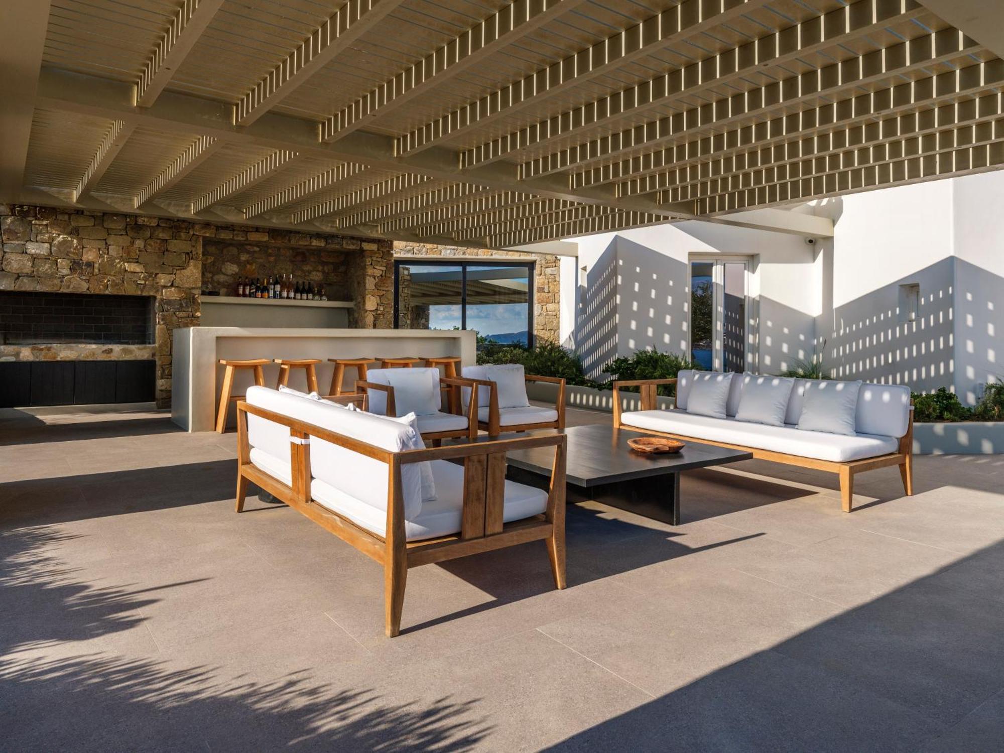 Blue Eye Grand Villa Mykonos Калафатис Екстериор снимка