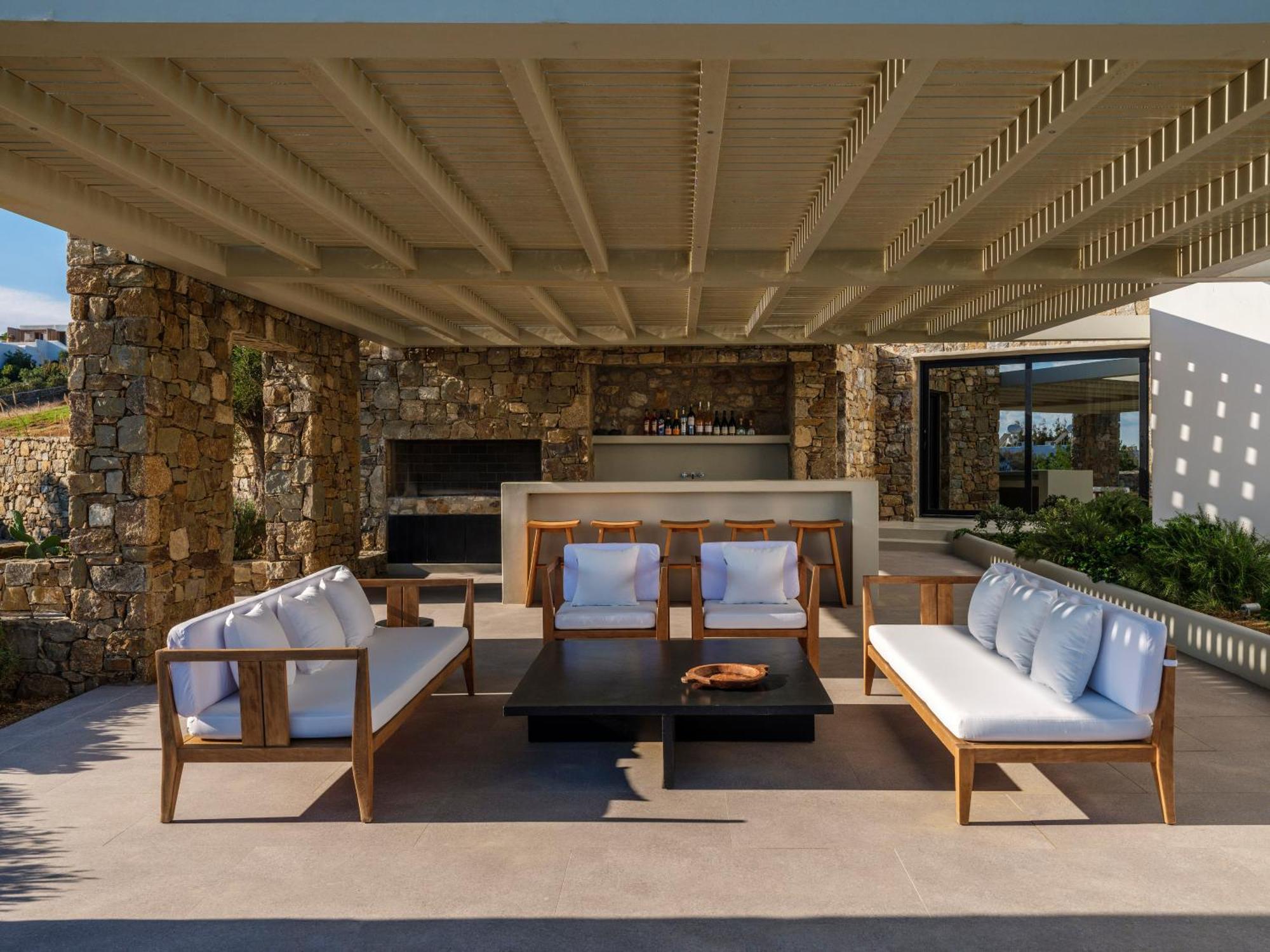 Blue Eye Grand Villa Mykonos Калафатис Екстериор снимка
